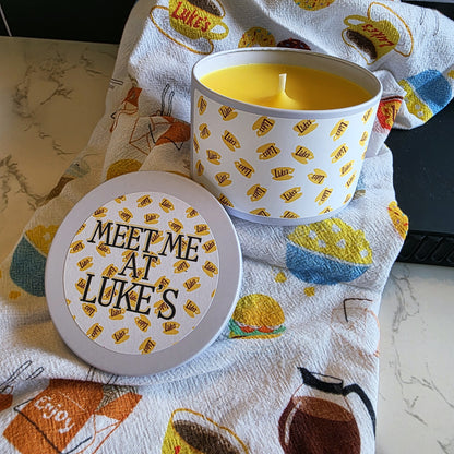 meet me at luke's candle - gilmore girls inspired