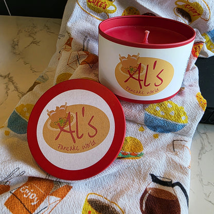 al's pancake world candle - gilmore girls inspired