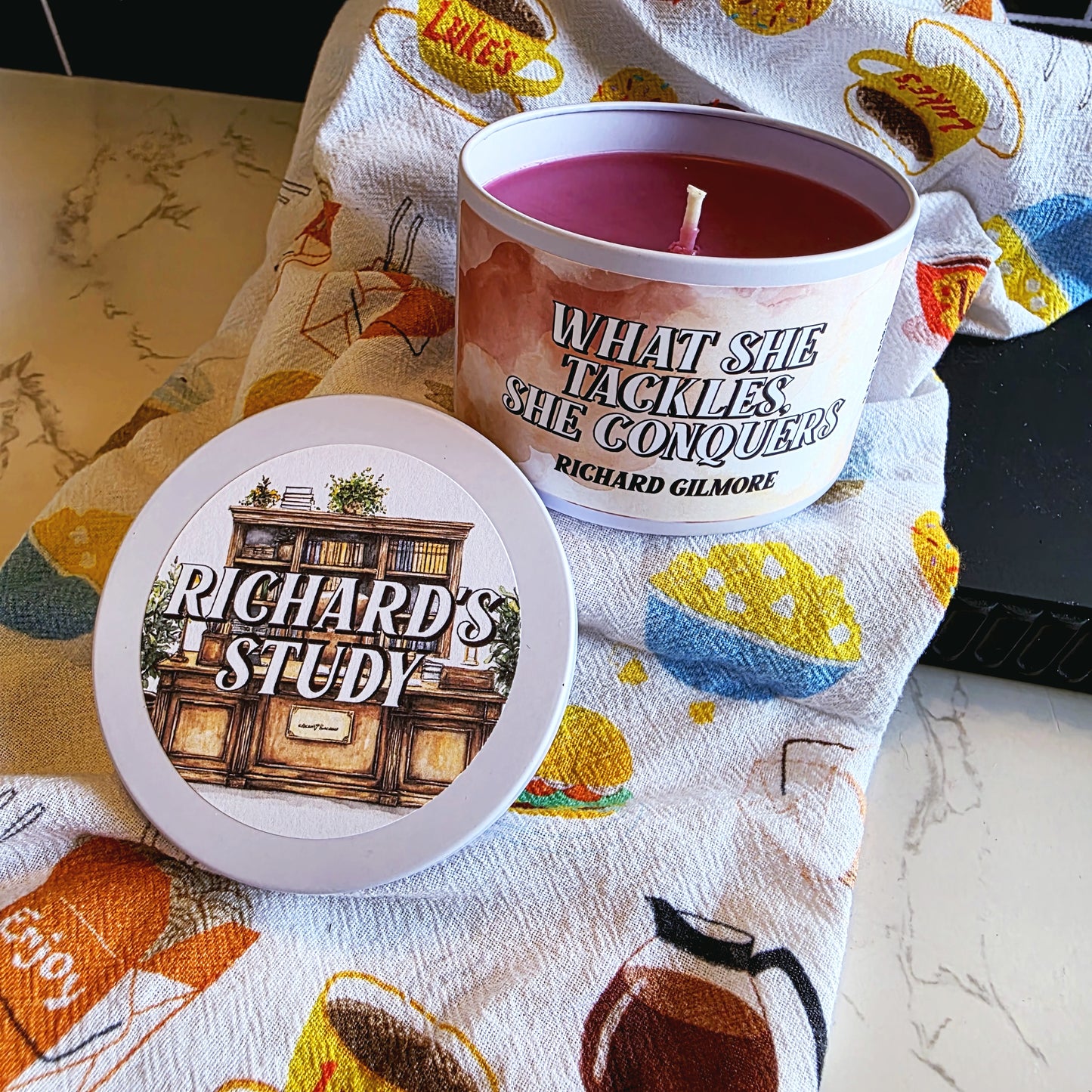 richard's study candle - gilmore girls inspired