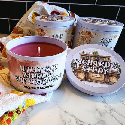 richard's study candle - gilmore girls inspired