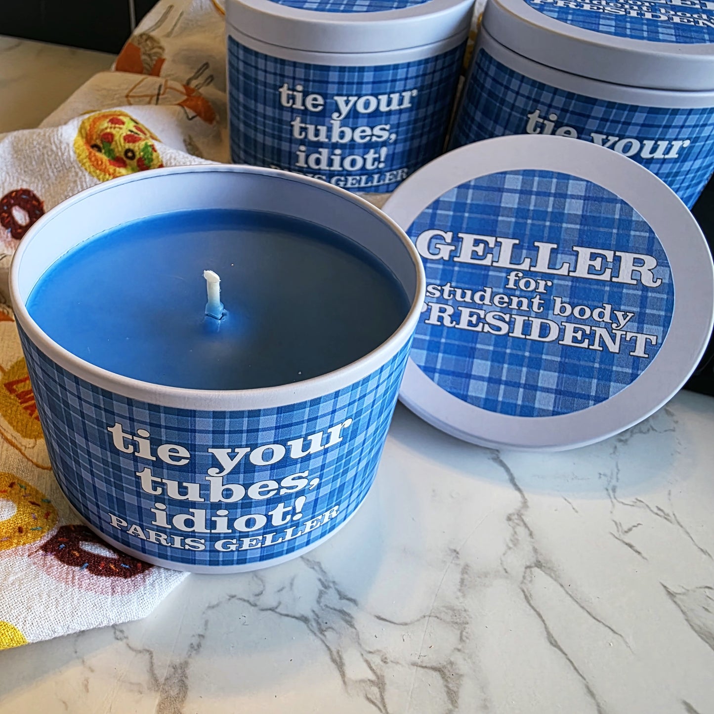 geller for president candle - gilmore girls inspired
