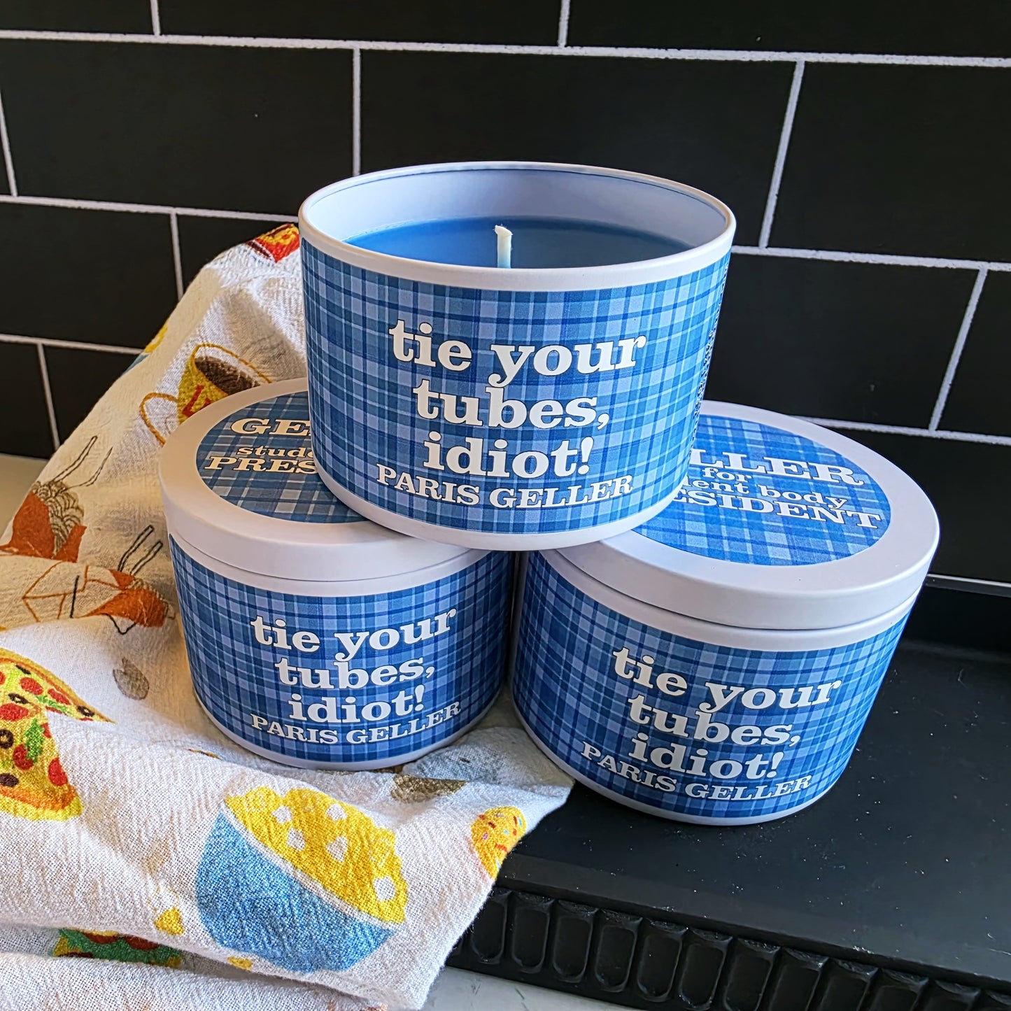 geller for president candle - gilmore girls inspired