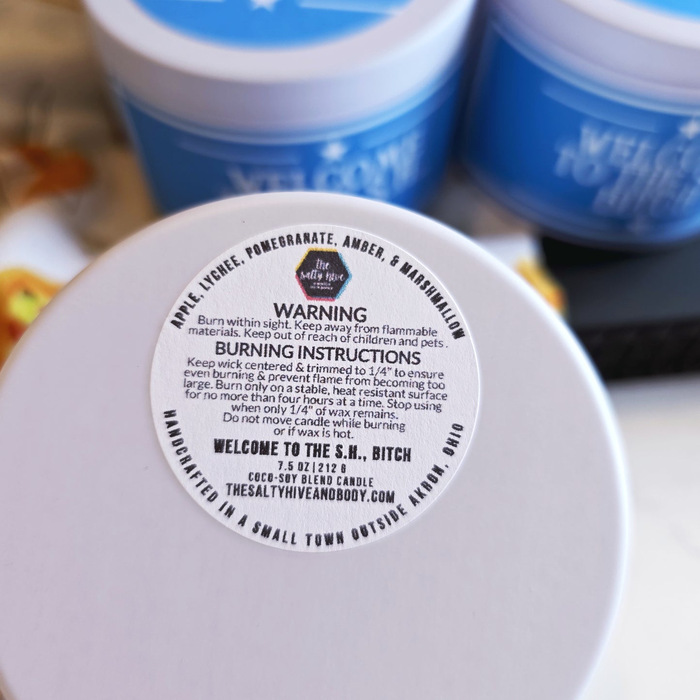 welcome to the s.h. bitch candle - gilmore girls