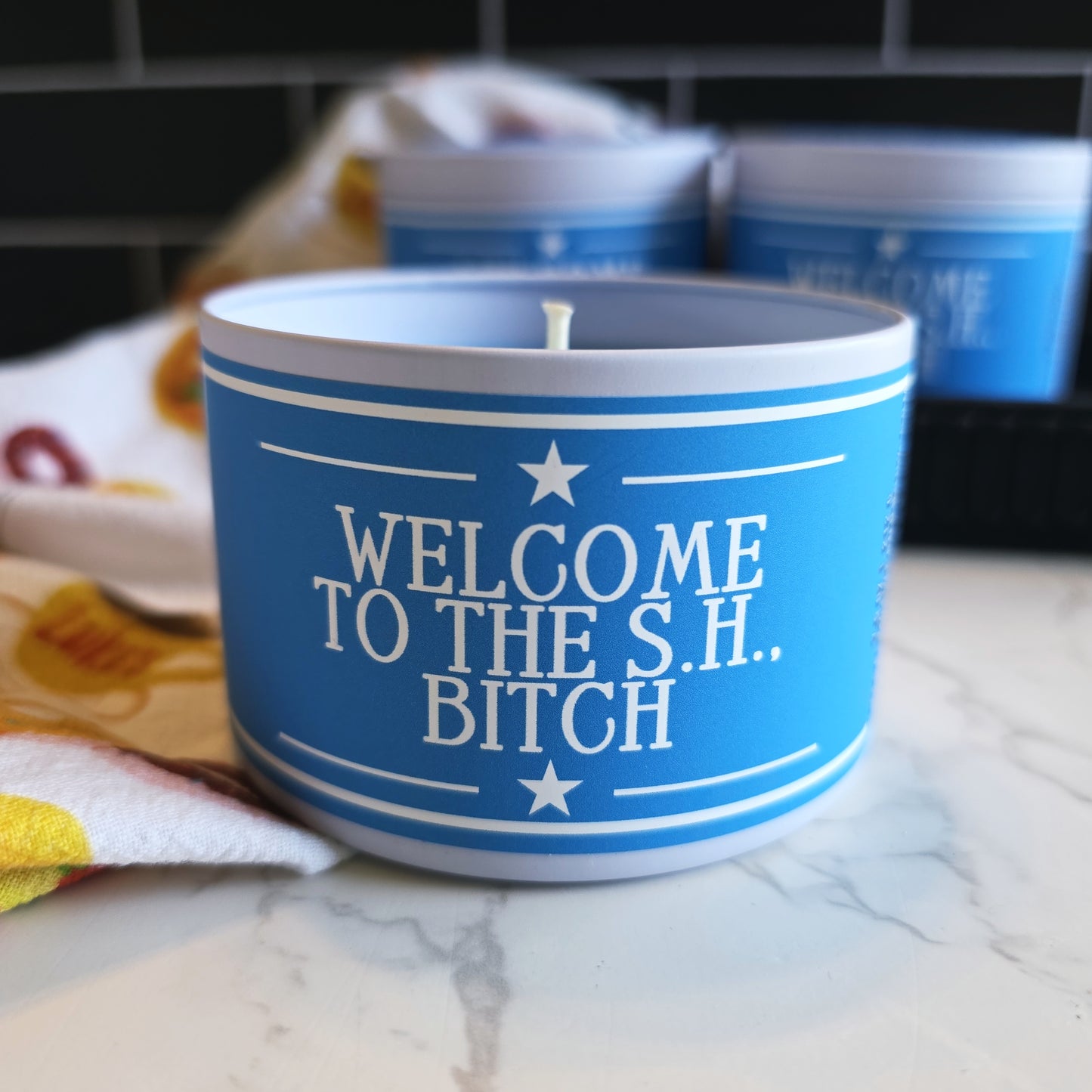 welcome to the s.h. bitch candle - gilmore girls