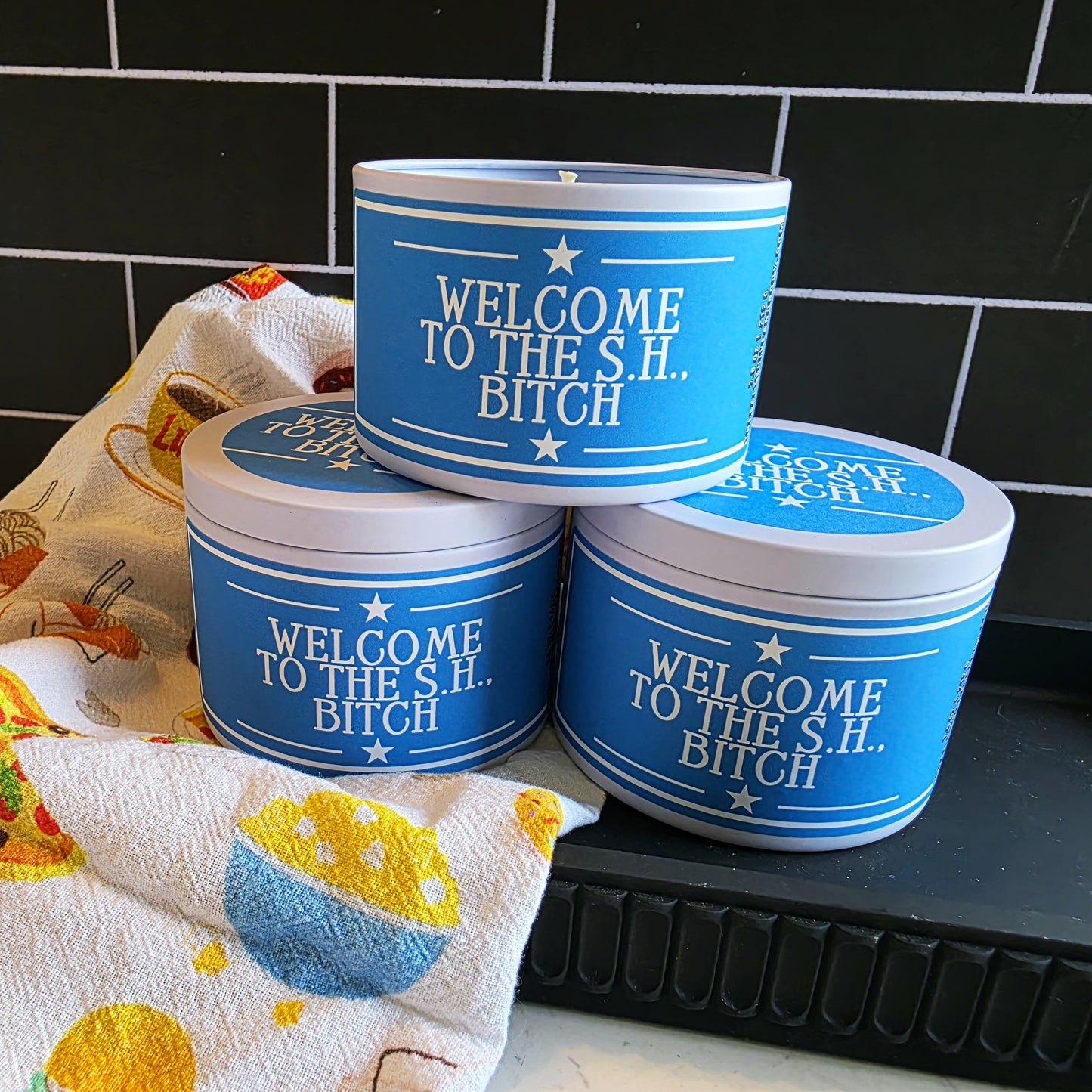welcome to the s.h. bitch candle - gilmore girls