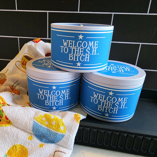 welcome to the s.h. bitch candle - gilmore girls