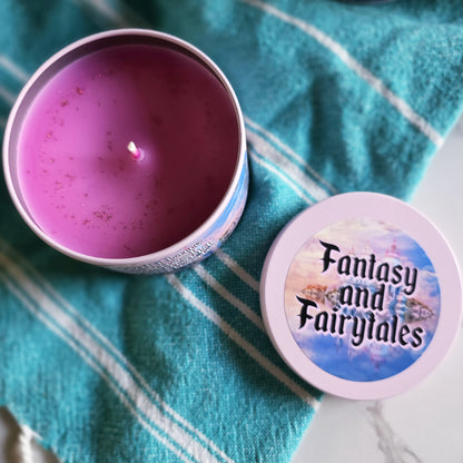 fantasy and fairytales candle