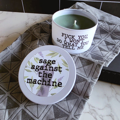 sage against the machine candle