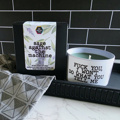 sage against the machine candle