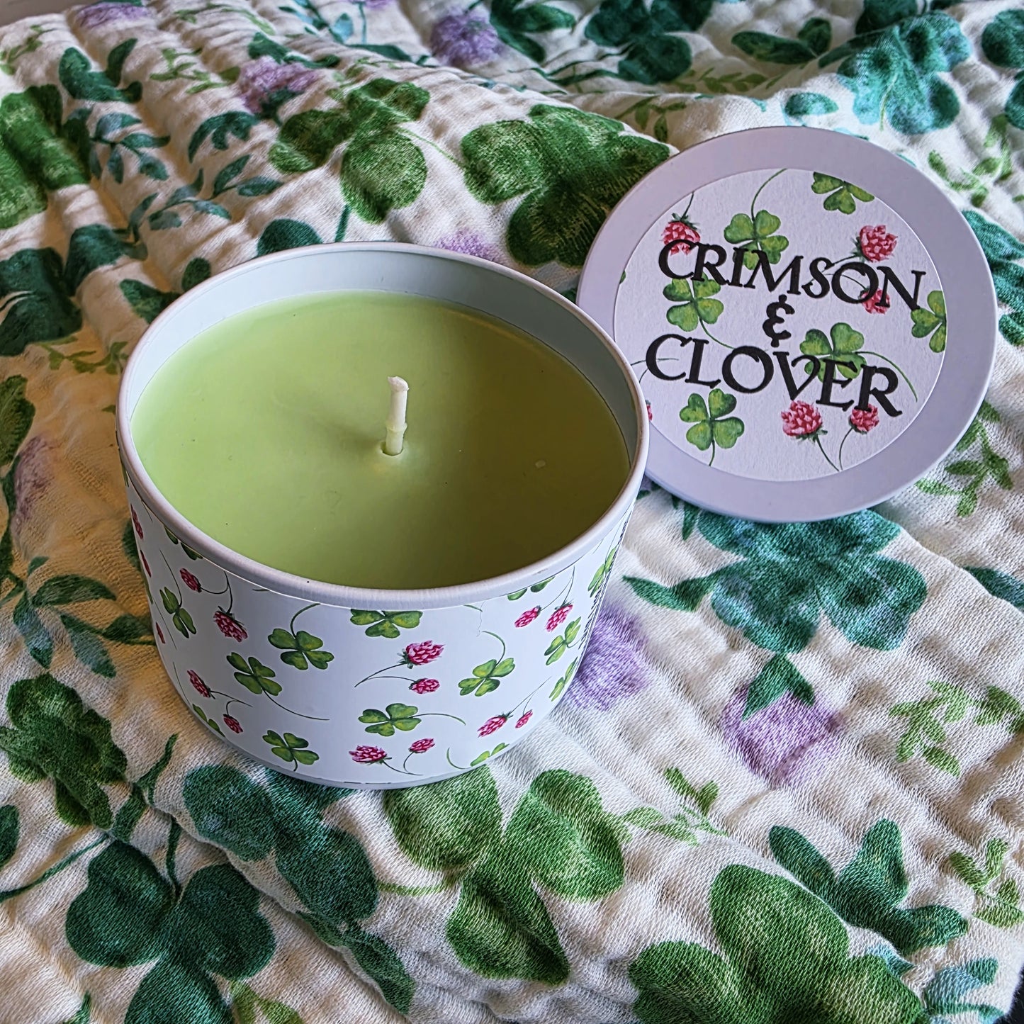 crimson & clover candle