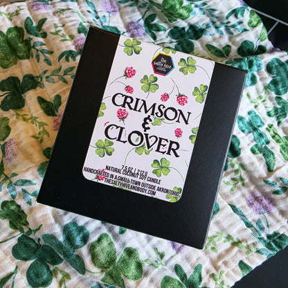 crimson & clover candle