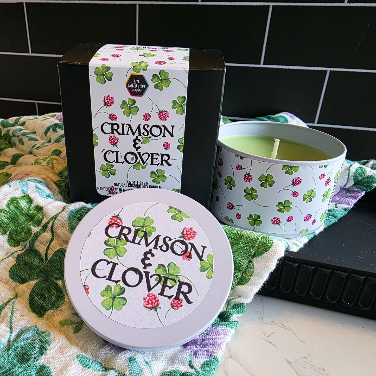 crimson & clover candle