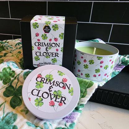 crimson & clover candle