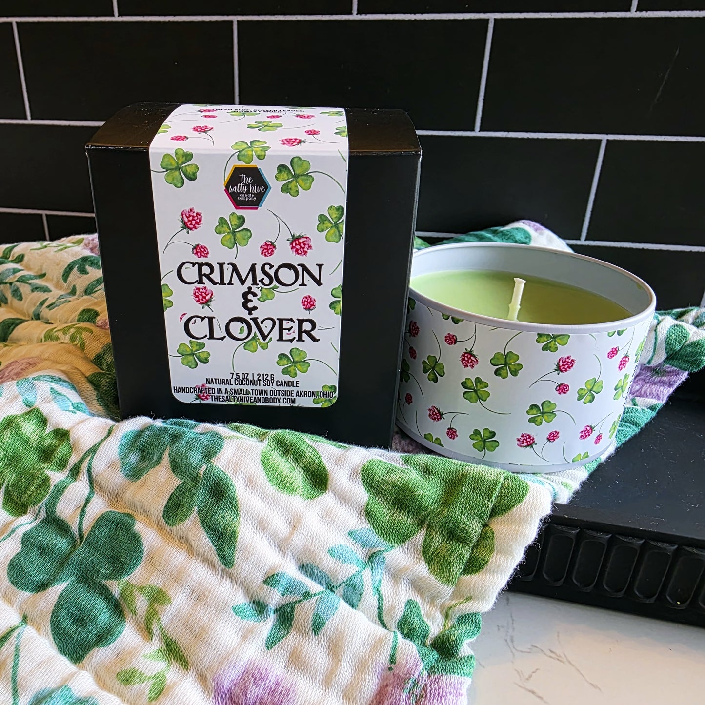 crimson & clover candle