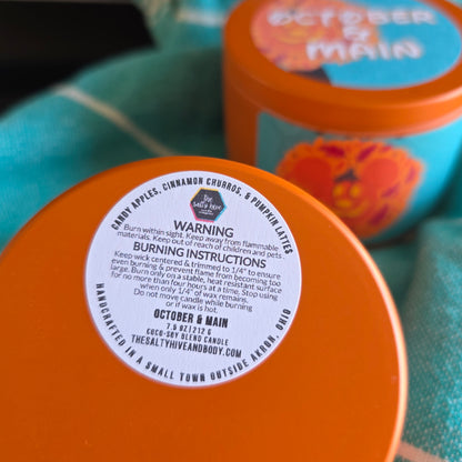 october & main candle