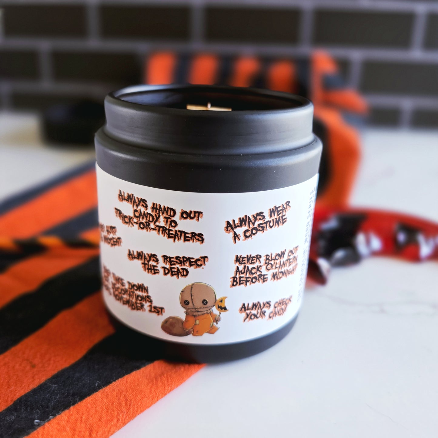 always check your candy candle - trick r treat