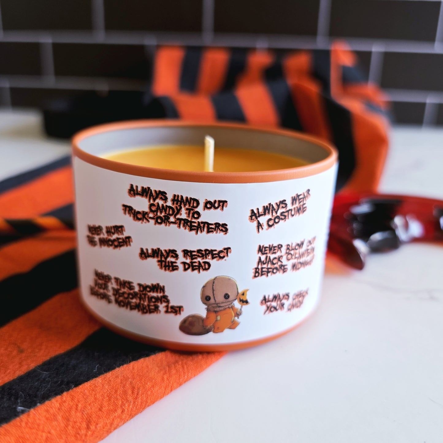 always check your candy candle - trick r treat