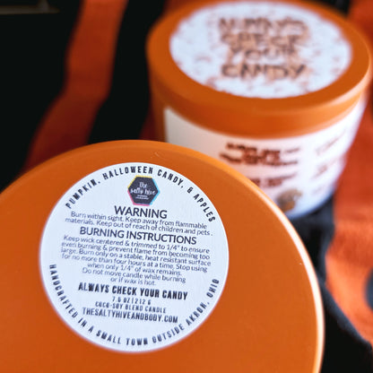 always check your candy candle - trick r treat