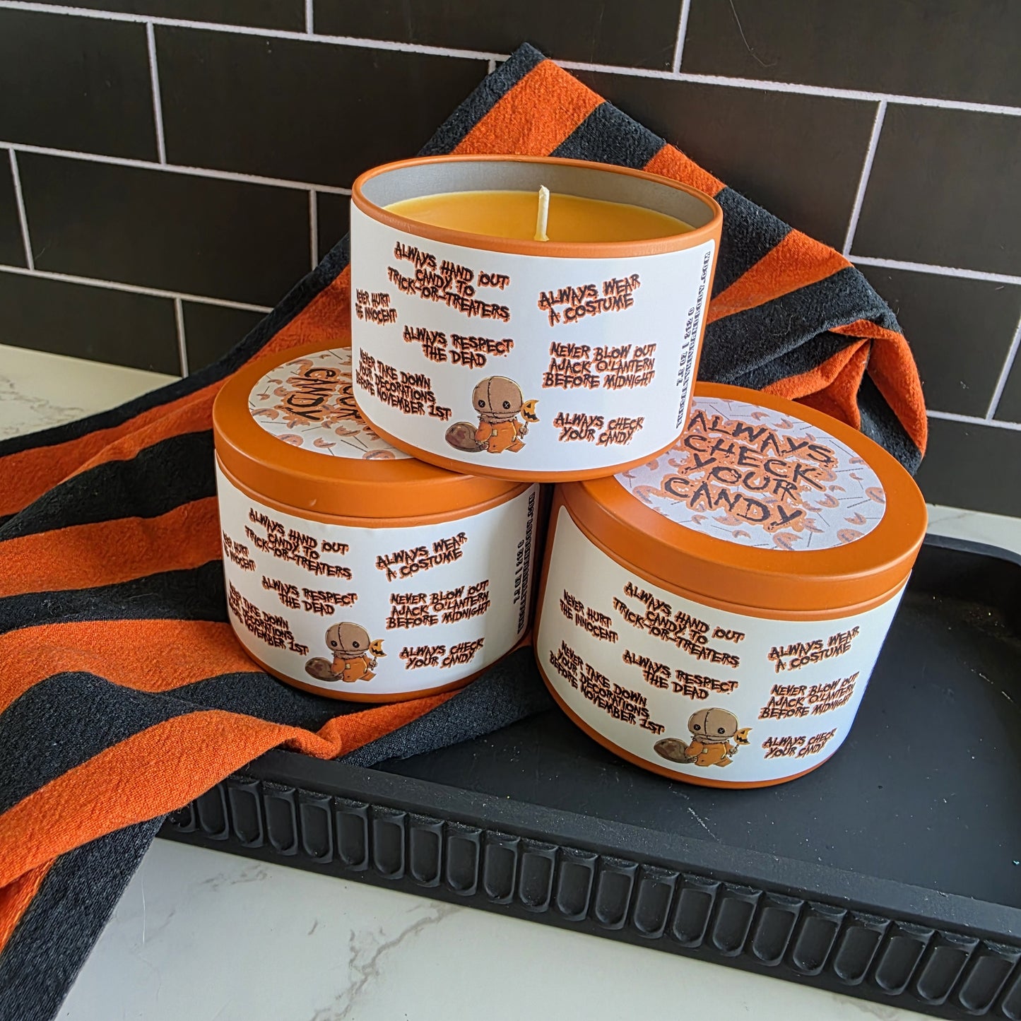 always check your candy candle - trick r treat