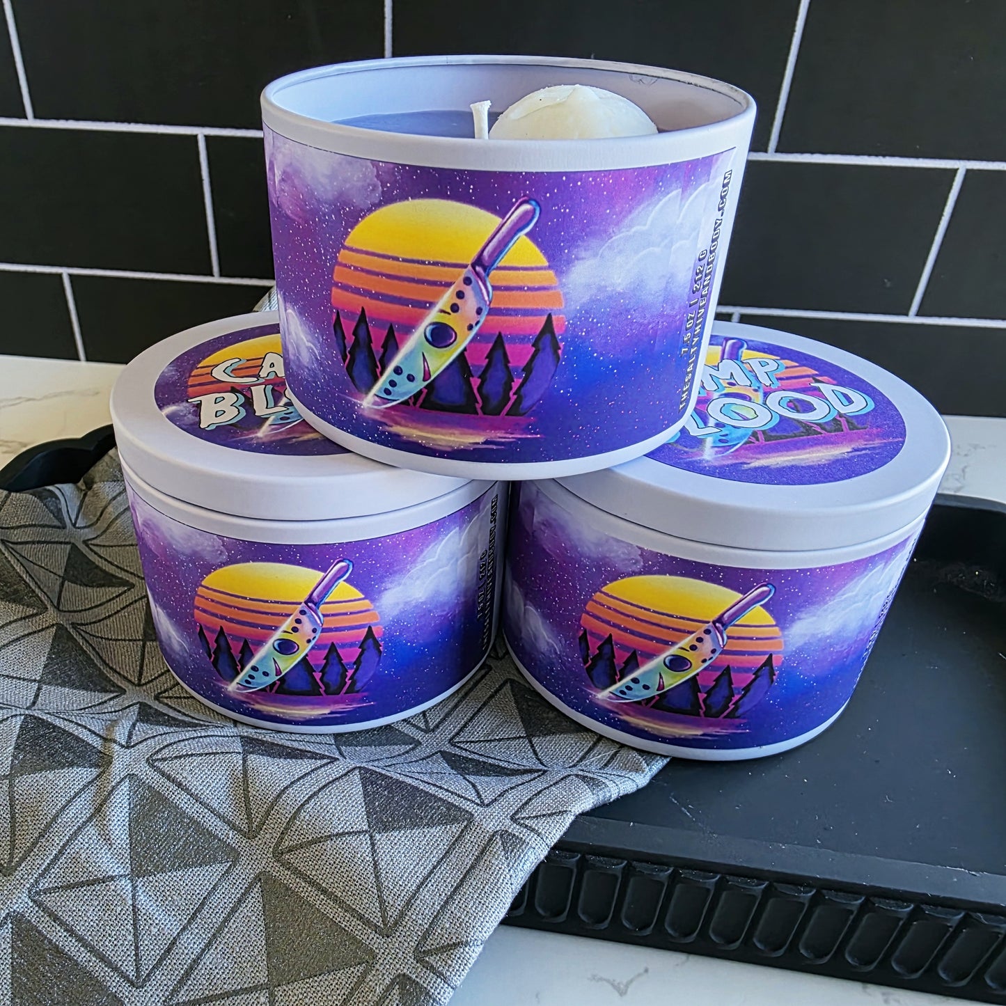 camp blood candle - friday the 13th