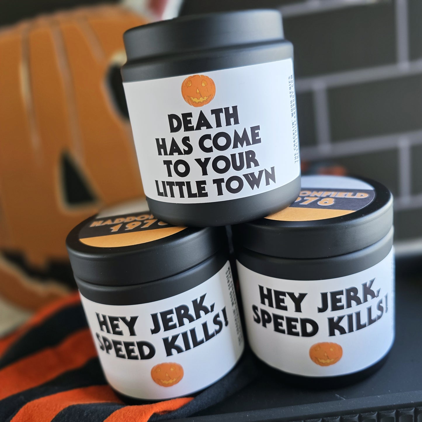 haddonfield 1978 wood wick candle