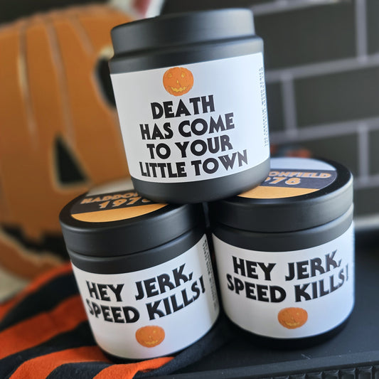 haddonfield 1978 wood wick candle