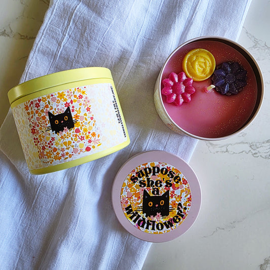 suppose she's a wildflower candle