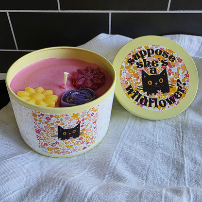 suppose she's a wildflower candle