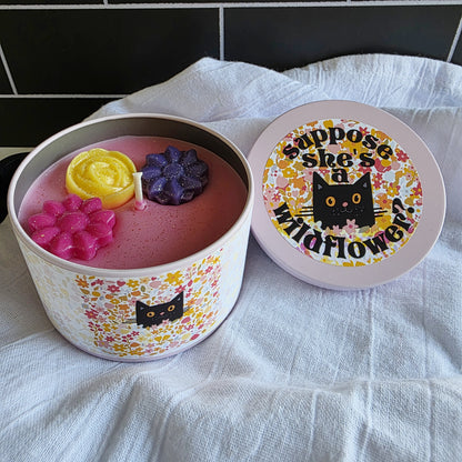 suppose she's a wildflower candle