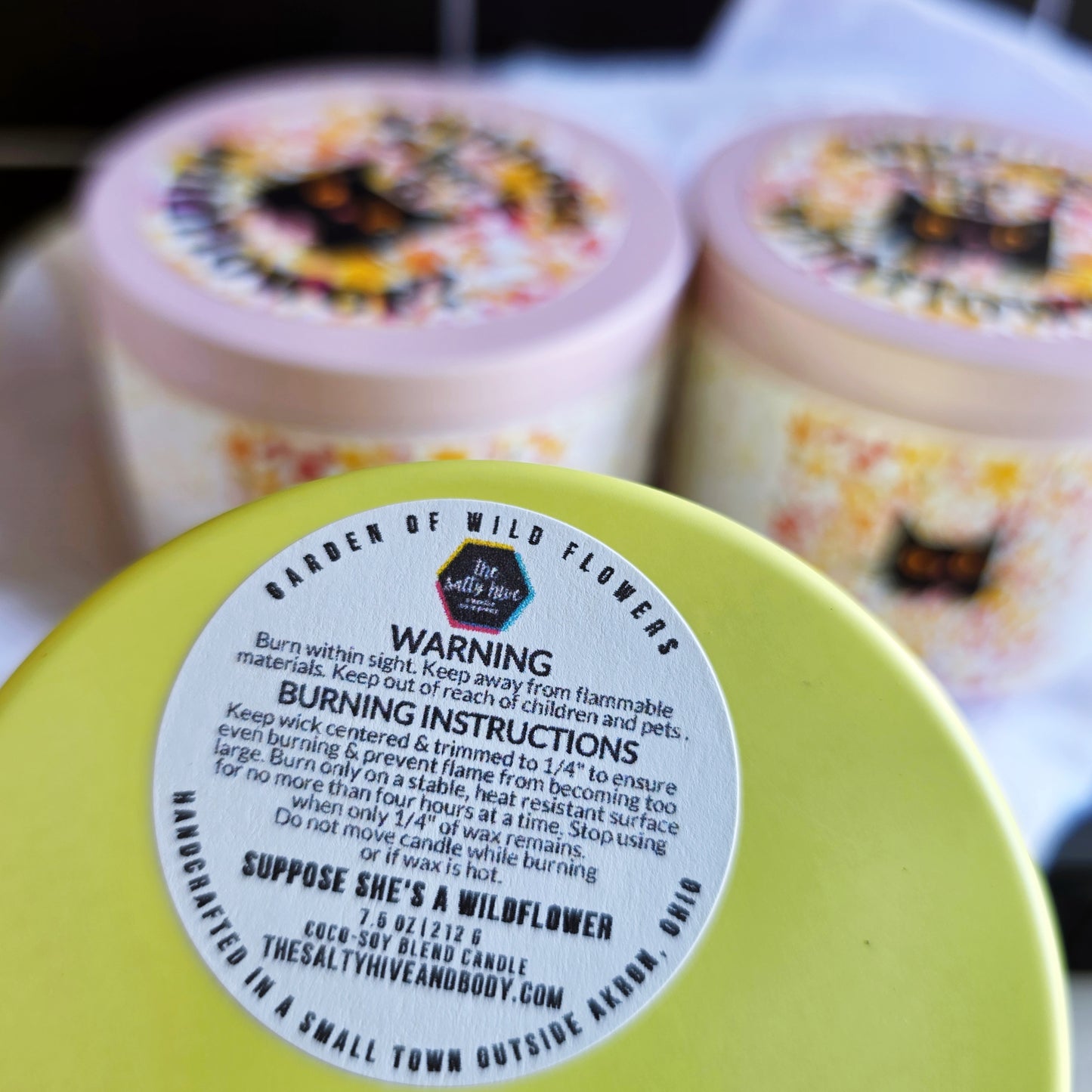 suppose she's a wildflower candle