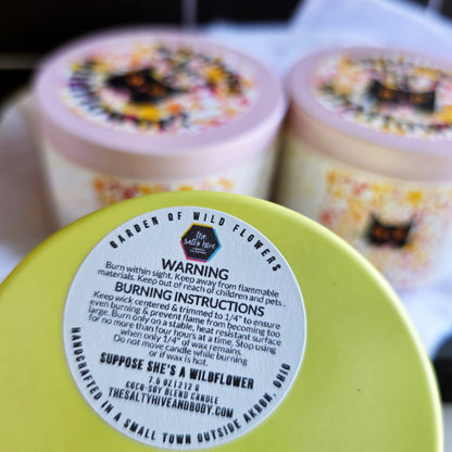 suppose she's a wildflower candle