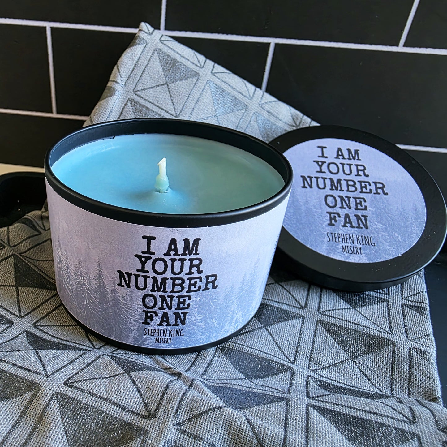 i'm your number one fan candle - stephen king's misery