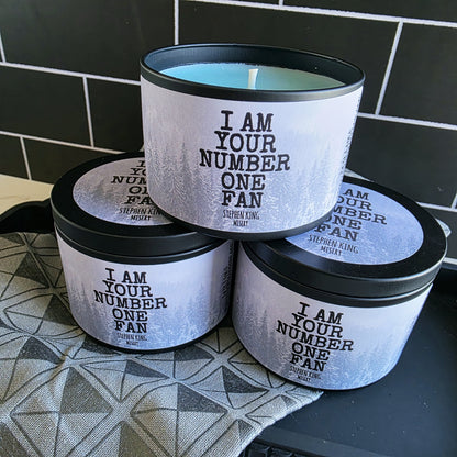 i'm your number one fan candle - stephen king's misery