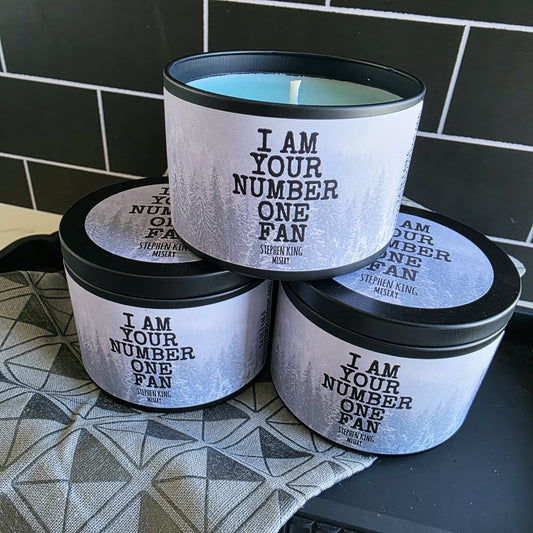 i'm your number one fan candle - stephen king's misery