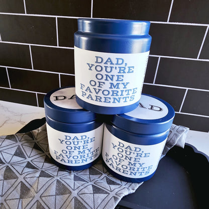 dad, you're one of my favorite parents wood wick candle - father's day/dad's birthday