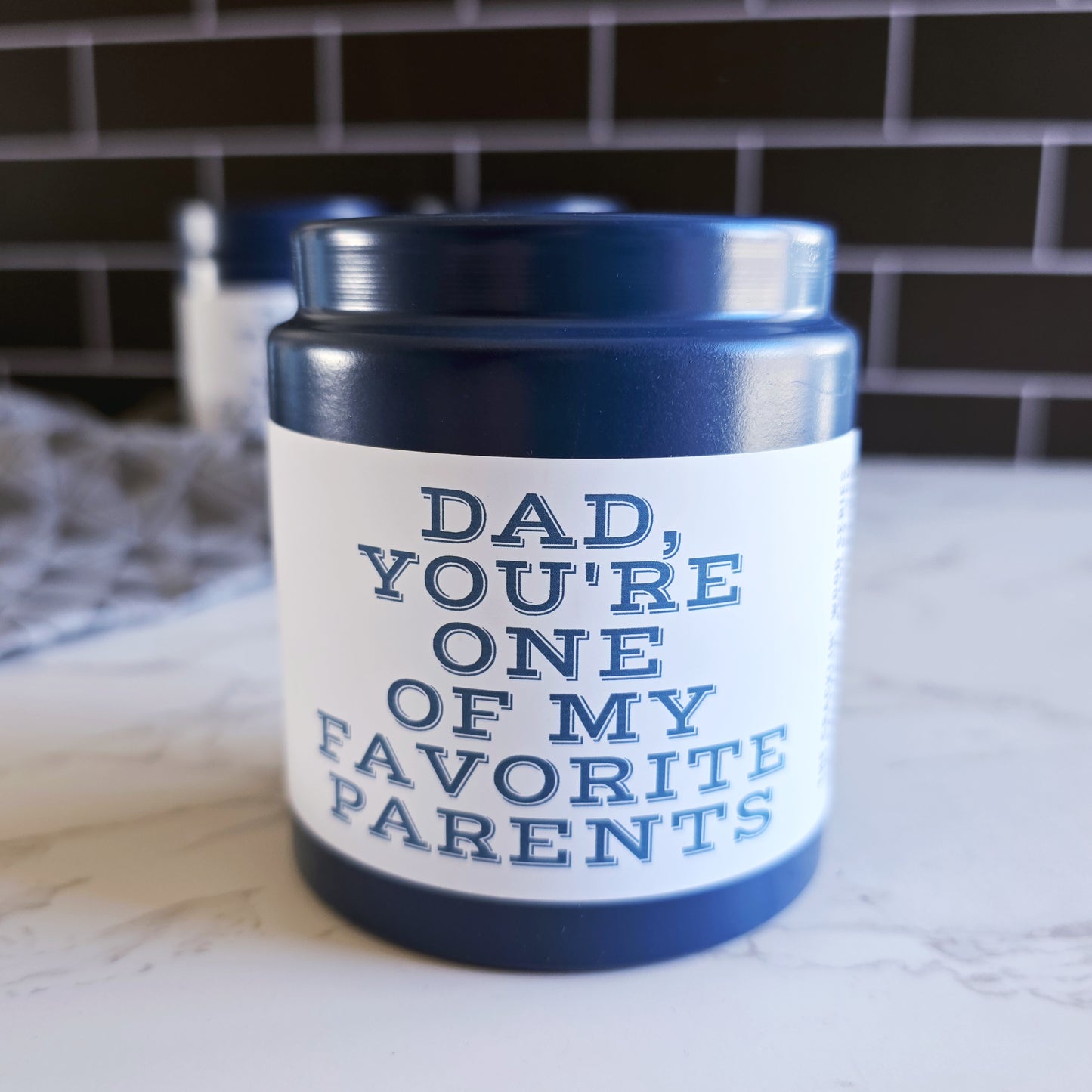 dad, you're one of my favorite parents wood wick candle - father's day/dad's birthday