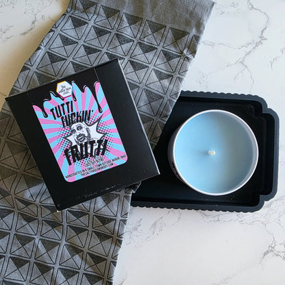 tutti fuckin frutti candle