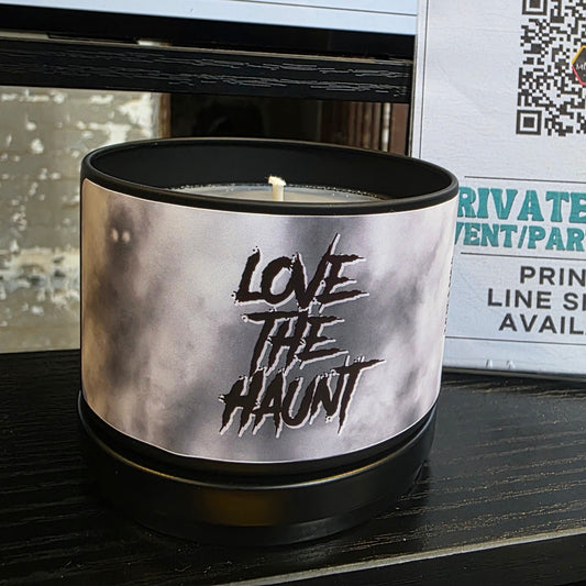 love the haunt candle