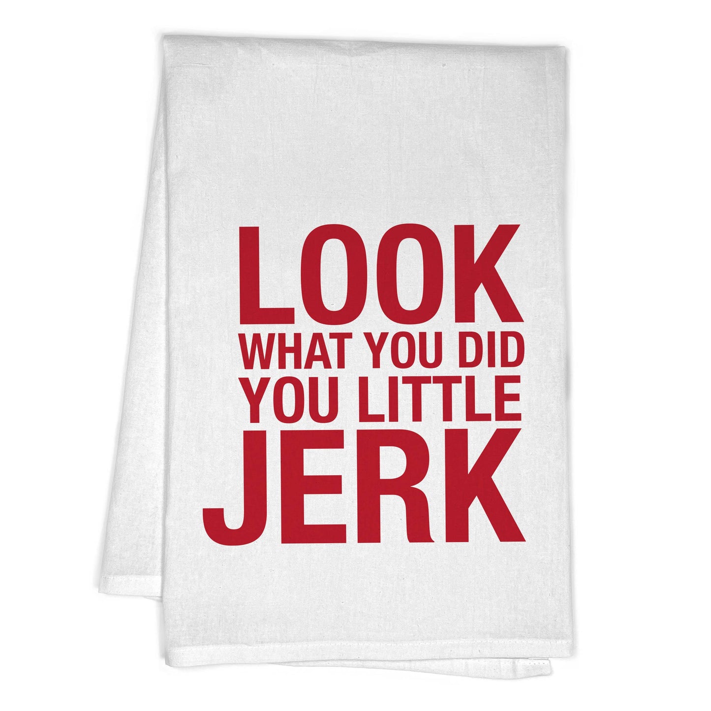 look what you did you little jerk holiday towel - home alone