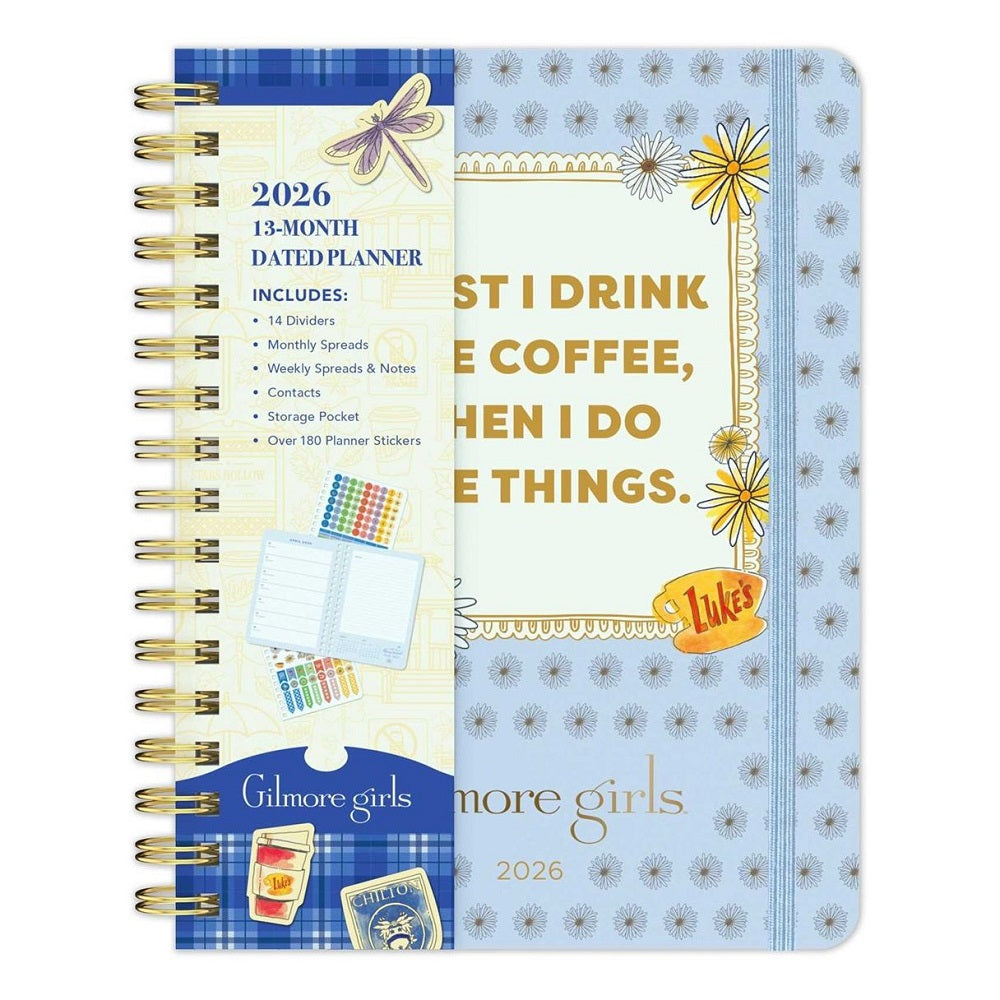 2026 gilmore girls 13-month weekly planner