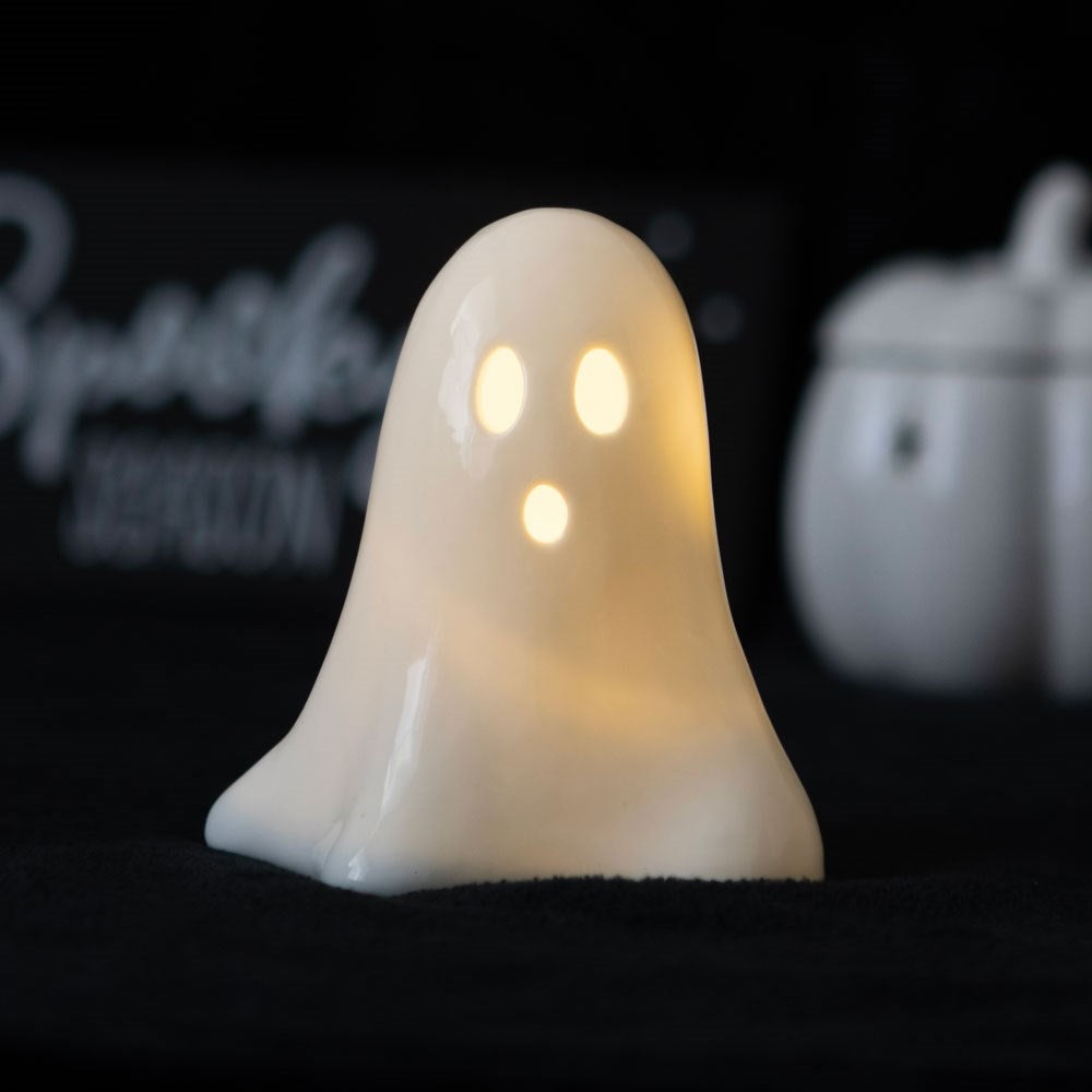 ceramic ghost light up decor