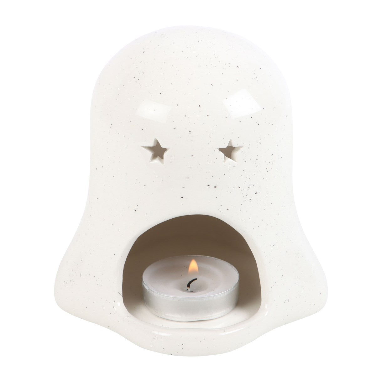 cute ghost with pumpkin tealight holder