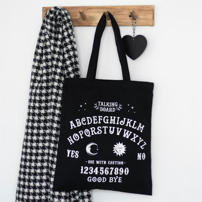 talking board oujia tote bag