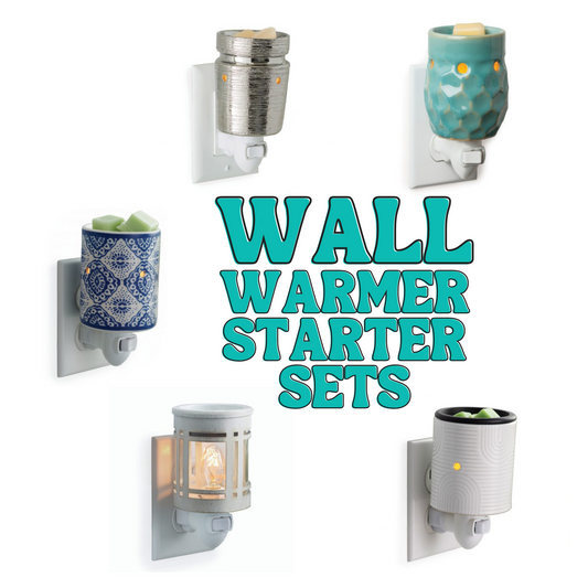 plug-in wall wax warmer starter set - MULTIPLE DESIGNS!