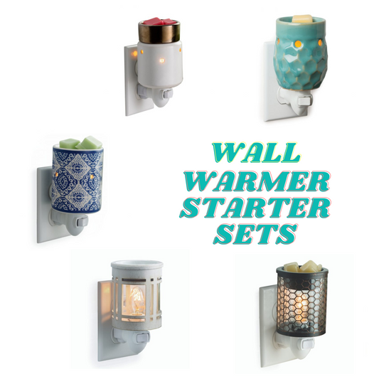 wall wax warmer starter set - MULTIPLE DESIGNS!