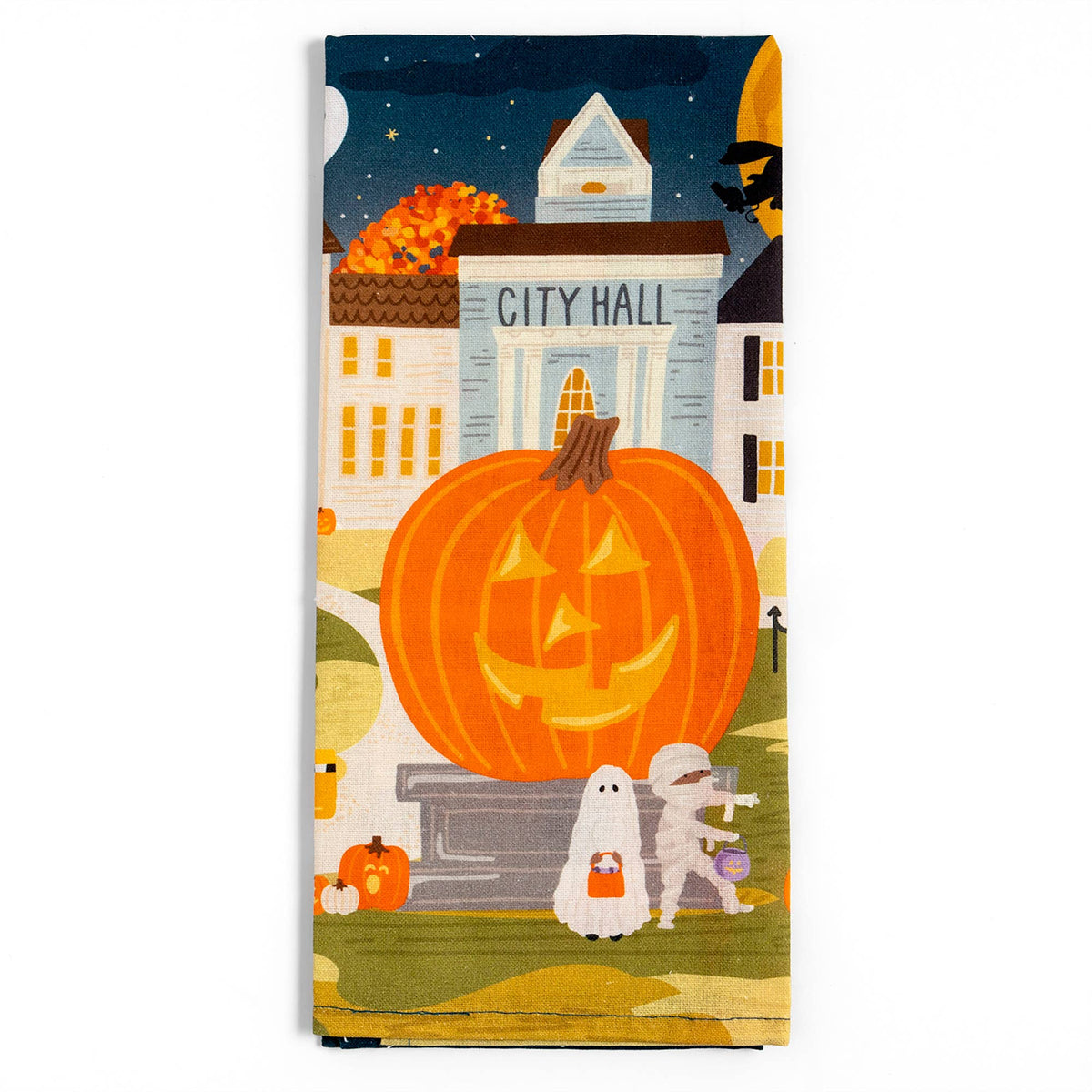 halloween town hand towel
