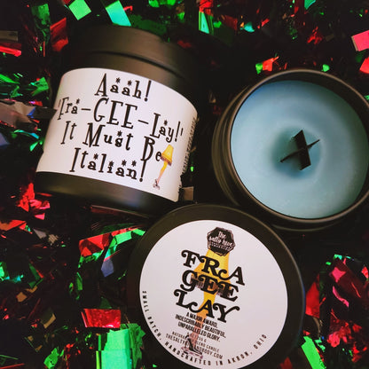 fra-gee-lay candle - the cracklin' wood lux series - a christmas story