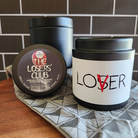 the losers' club wood wick lux candle
