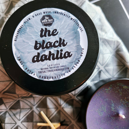 the black dahlia candle