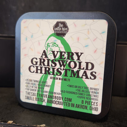 a very griswold christmas artisan wax melts gift tin